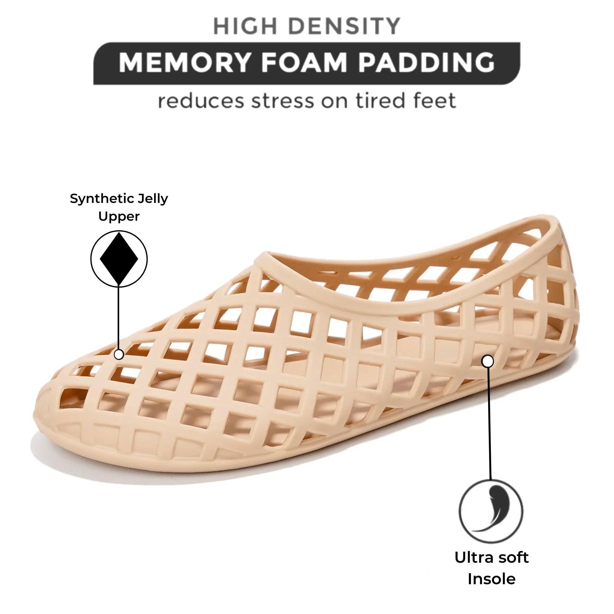 Plithora Comfy Jelly Flats