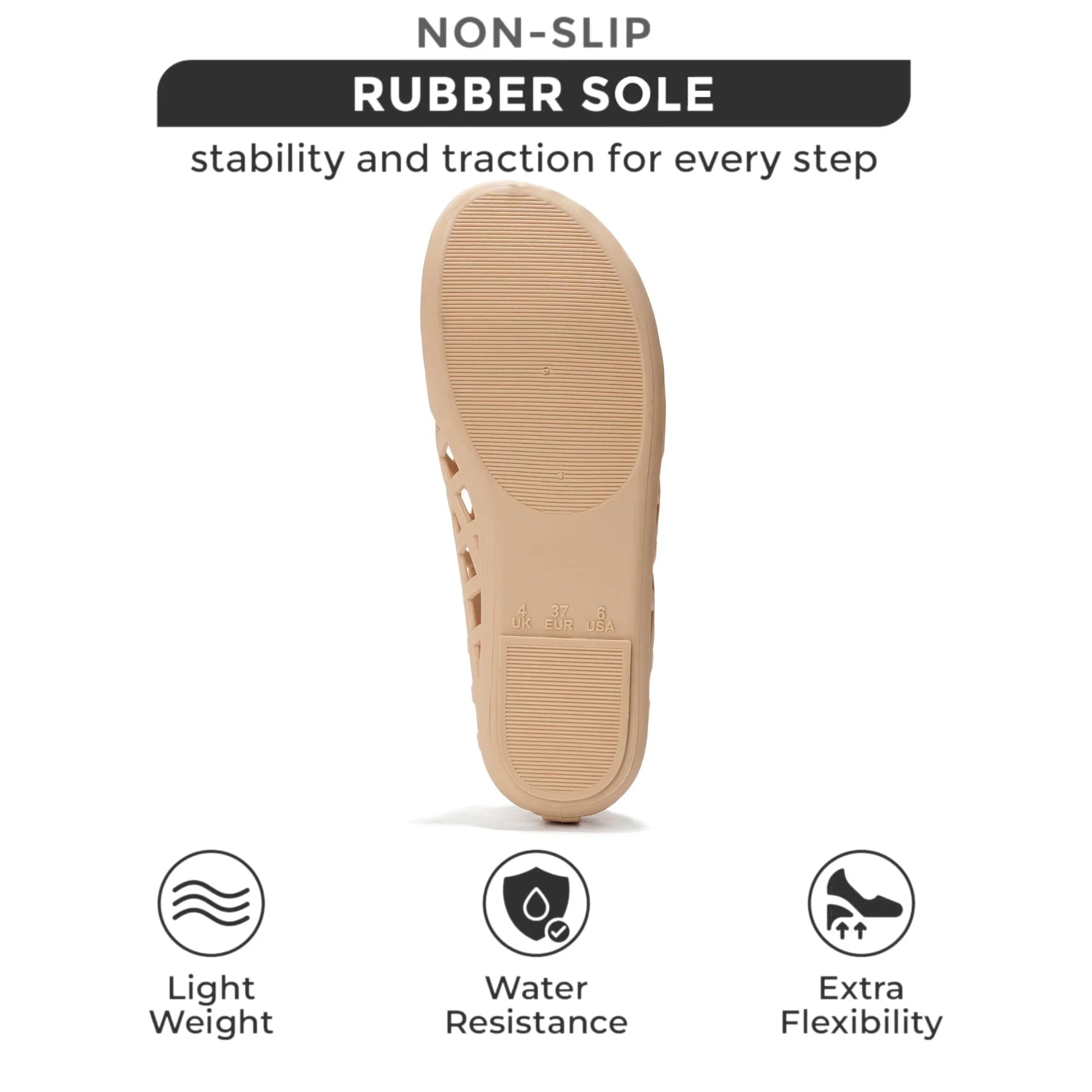 Plithora Comfy Jelly Flats